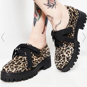 Current Mood Sneak Attack Leopard Oxfords